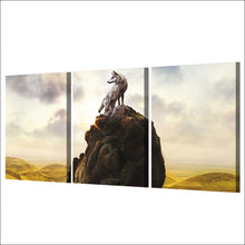 Load image into Gallery viewer, HD printed 3 piece Wolf Totem books poster wall art canvas Painting wall pictures for living room Free shipping/ny-6725D

