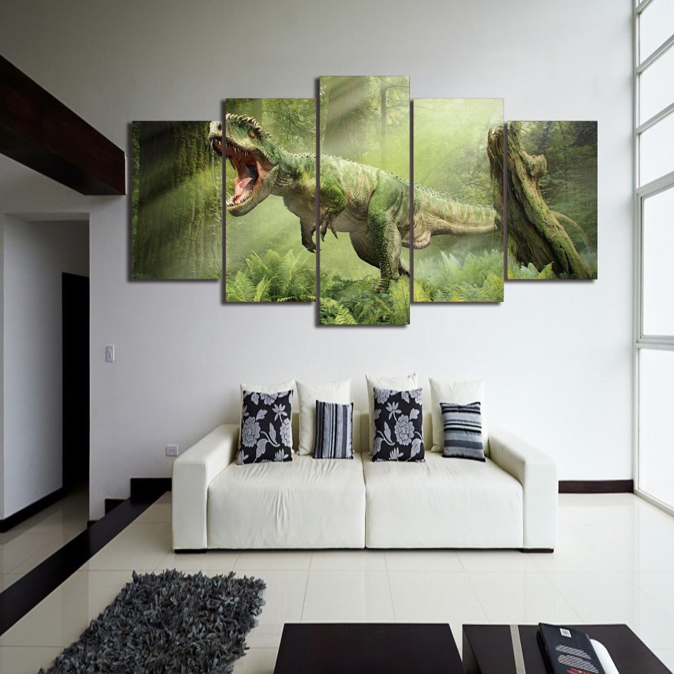 HD Printed Dinosaur Tyrannosaurus Painting on canvas room decoration print poster picture canvas Free shipping/ny-1486