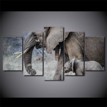 Load image into Gallery viewer, HD Printed elephants walk young trunk tusks Painting Canvas Print room decor print poster picture canvas Free shipping/ny-6031
