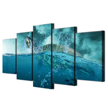 Load image into Gallery viewer, HD Printed 5 piece canvas art paintings ocean turtle animal canvas posters and prints wall decorations living room ny-6216
