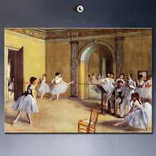 Load image into Gallery viewer, dance-class-at-the-opera-1872 by  EDGAR DEGAS artist portrait wall painting art print on canvasfor wall picture

