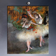 Load image into Gallery viewer, ART POSTER  EDGAR DEGAS Dancers, C1877 CANVAS print  WALL OIL PAINTING
