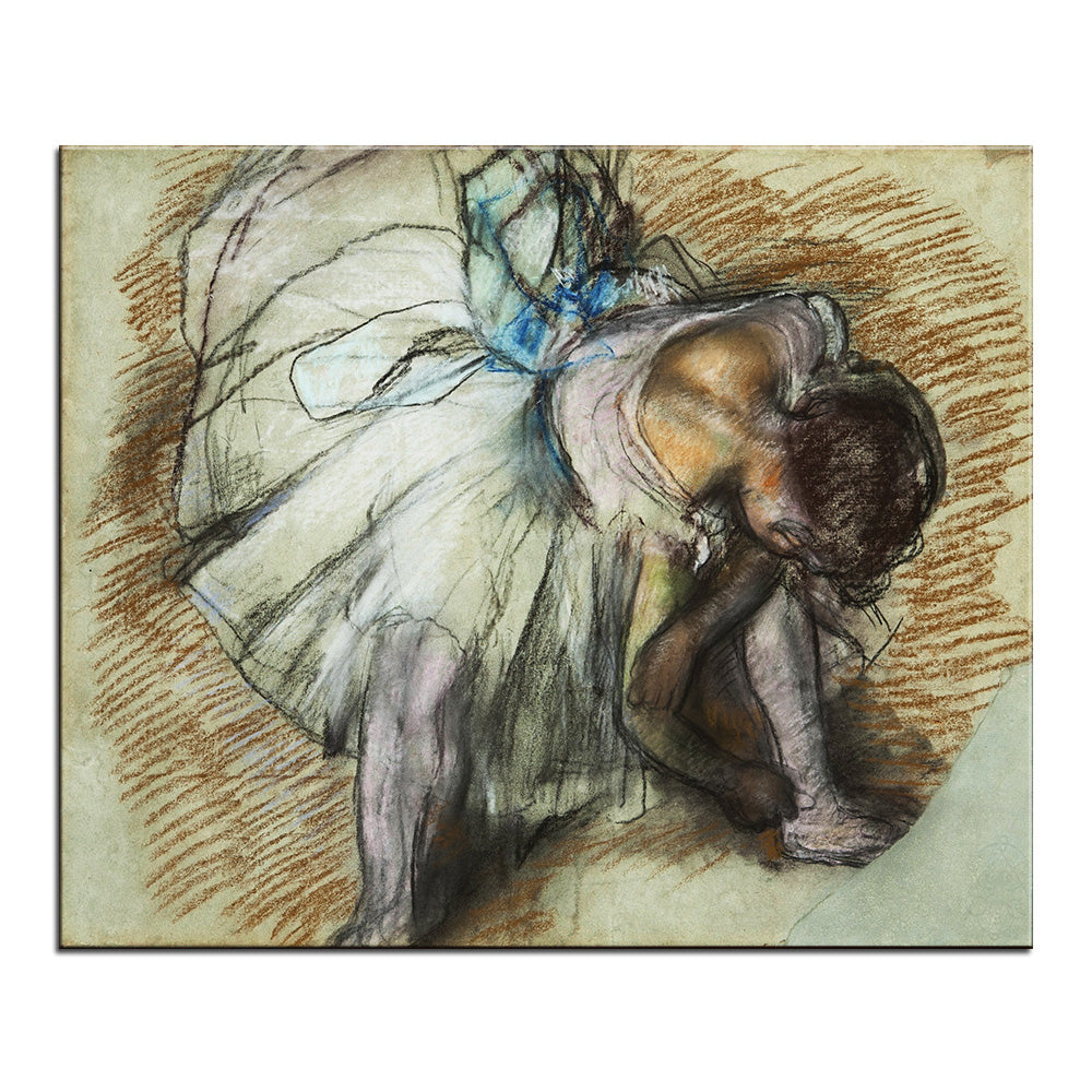 DP ARTISAN Dancer Adjusting Her Shoe Wall painting print on canvas for home decor oil painting arts No framed wall pictures