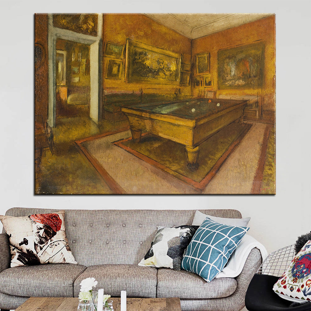 DP ARTISAN Billiard Room at Menil Hubert Wall painting print on canvas for home decor oil painting arts No framed wall pictures