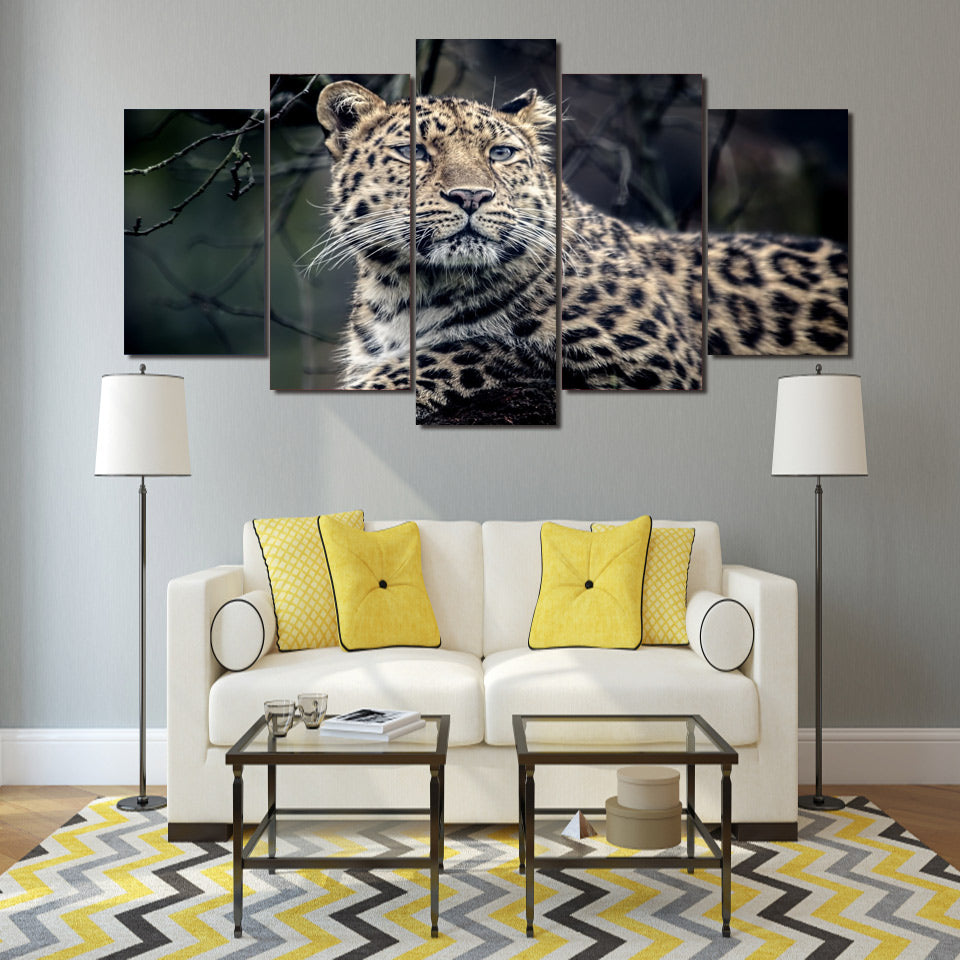 HD Printed Animal leopard Poster Group Painting wall art room decor print poster picture canvas Free shipping/ny-826