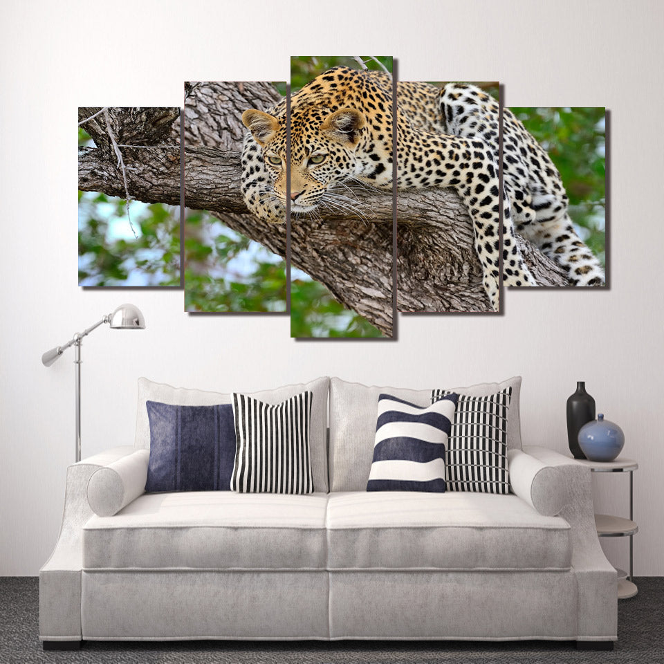 HD Printed Tree African leopard Painting on canvas room decoration print poster picture canvas Free shipping/ny-2050