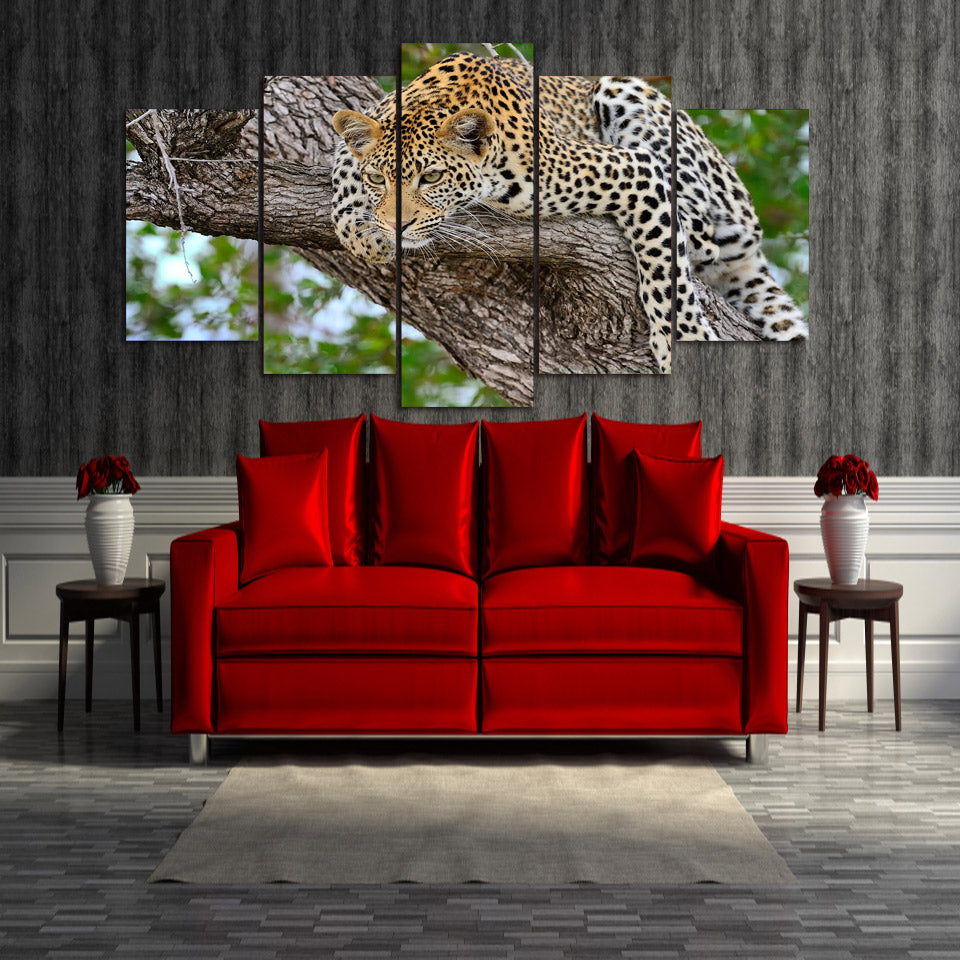 HD Printed Tree African leopard Painting on canvas room decoration print poster picture canvas Free shipping/ny-2050