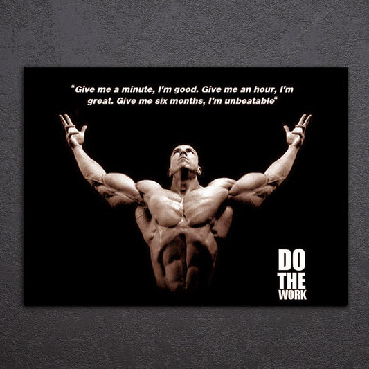 1 Piece Canvas Art Bodybuilding Saying Printed Wall Art Home Decor Canvas Painting Picture Poster Free Shipping CU-1404B