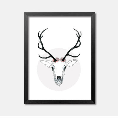 Wall Art Canvas Painting Picture Canvas Pictures For Living Room Posters And Prints Cuadros Elk Forest Nordic Poster Unframed