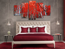 Load image into Gallery viewer, canvas art Printed red autumn Maple Leaf Painting Canvas Print room decor print poster picture canvas Free shipping/NY-5731
