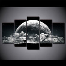 Load image into Gallery viewer, Canvas Paintings Printed 5 Pieces Night clouds planets Wall Art Canvas Pictures For Living Room Bedroom Home Decor CU-1424A
