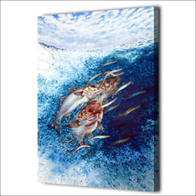 Load image into Gallery viewer, HD Printed 1 piece swimming fish canvas Painting canvas poster ocean room decoration posters and prints Free shipping/ny-6671B
