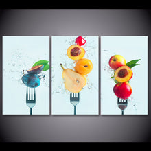 Load image into Gallery viewer, HD Printed 3 Piece Canvas Art Fruit Peaches Painting Wall Pictures for Dining Hall Modern Decoration Free Shipping NY-6966A
