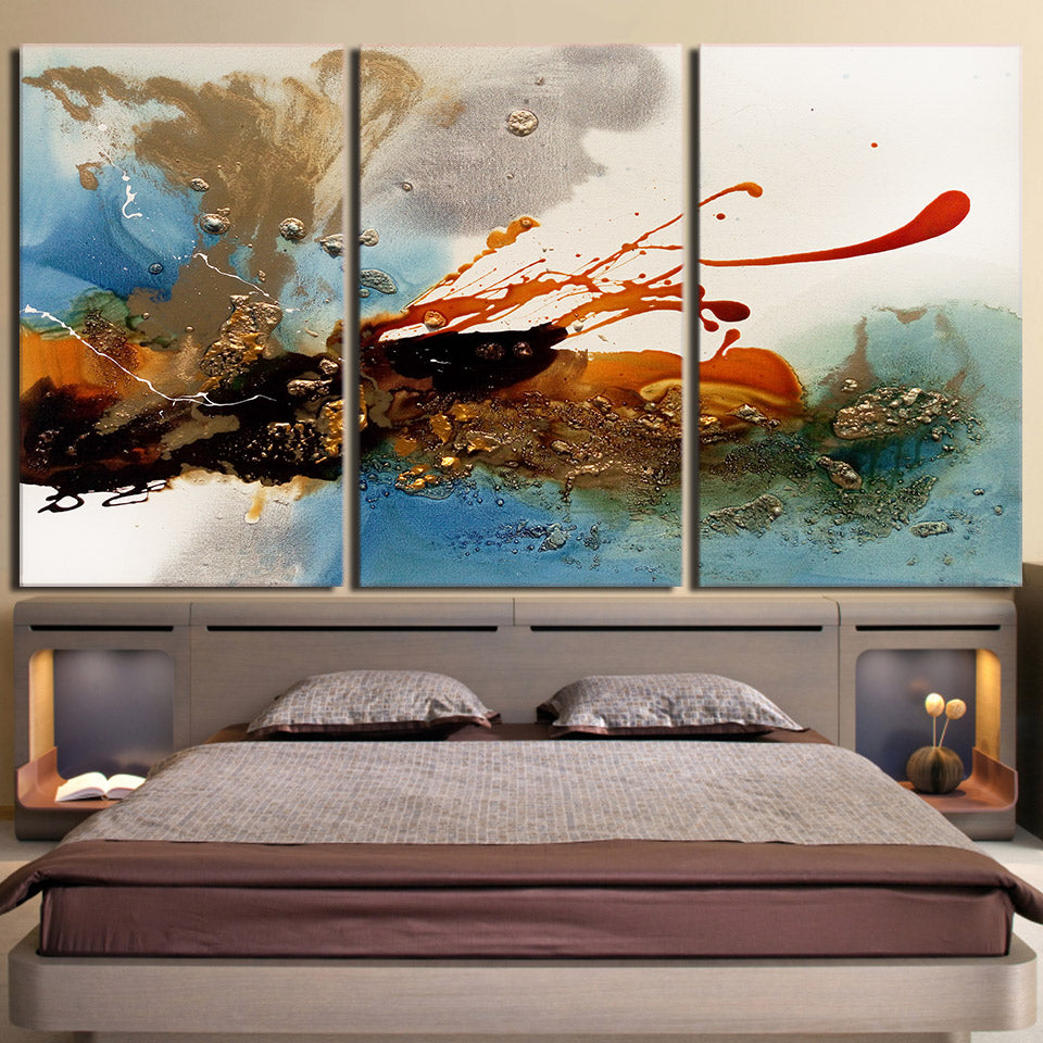 3 piece canvas art ink Sprinkle canvas painting graffiti art posters and prints wall picture for living room ny-6657D
