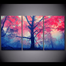 Load image into Gallery viewer, HD printed 3 piece pink tree maple canvas painting for living room decor wall art posters and prints Free shipping/ny-6722B
