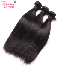 Load image into Gallery viewer, New Human Hair Bundles 8-28 inch 100% Brazilian Straight Hair Weave Natural Color 8-28&quot; Can Be Dyed Non Remy Hair Beauty Lueen
