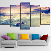 Load image into Gallery viewer, 5 piece canvas art sea beach coast waves poster HD printed home decor canvas painting picture Prints Free Shipping NY-6585C

