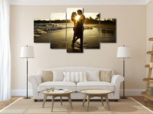 Load image into Gallery viewer, HD Printed Sunset Beach couple Painting Canvas Print room decor print poster picture canvas Free shipping/ny-6328
