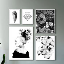Load image into Gallery viewer, Black Girl Modern Posters And Prints Wall Art Canvas Painting Canvas Prints Wall Pictures For Living Room Nordic Poster Unframed
