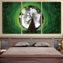 Load image into Gallery viewer, HD printed 3 piece canvas art green grass landscape house abstract Painting wall painting with frame set Free shipping ny-6550
