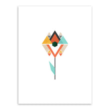 Load image into Gallery viewer, Modern Geometric Abstract Shape Mountain A4 Art Print Poster Nordic Wall Picture Living Room Home Decor Canvas Painting No Frame
