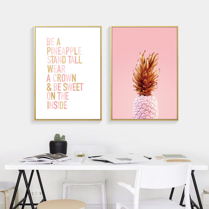 Pineapple Cuadros Decoracion Wall Pictures For Living Room Wall Art Canvas Painting Mountain Posters And Prints No Poster Frame