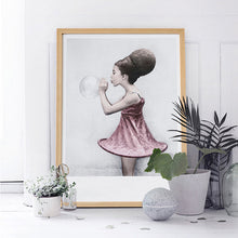 Load image into Gallery viewer, Bubble Girl Nordic Cuadros Decoration Wall Posters For Living Wall Painting Wall Art Canvas Print Wall Pictures Quadri Da Parete
