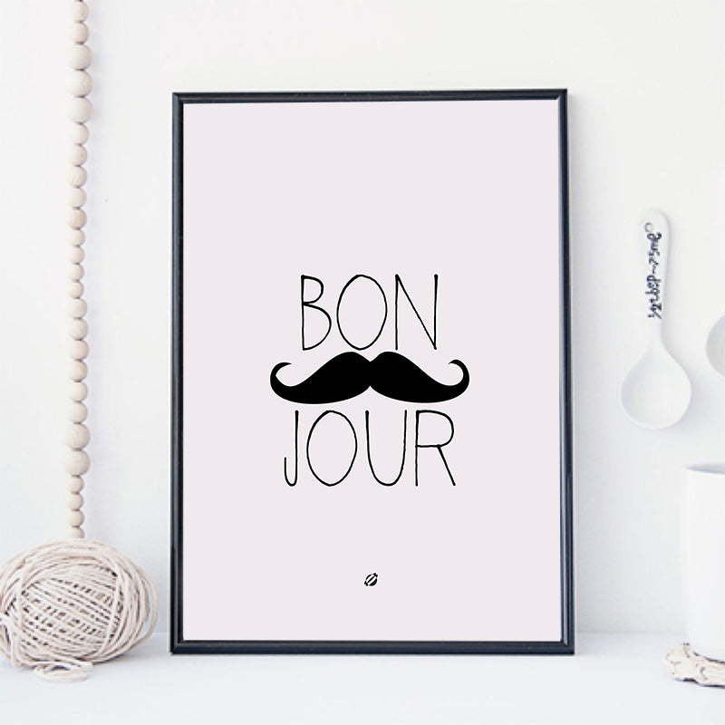 Bonjour Hello Nordic Decoration Wall Pictures For Living Room Cuadros Canvas Art Wall Art Canvas Painting Posters And Prints