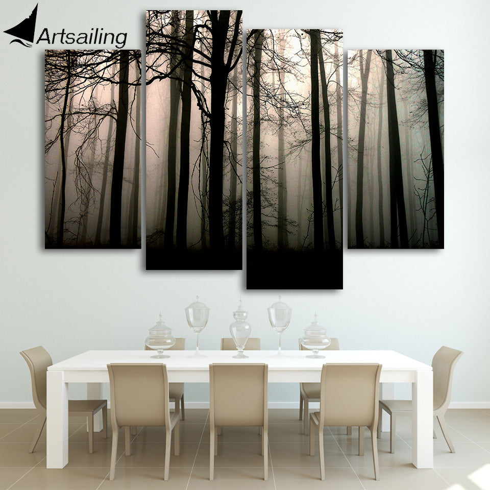 HD Printed 4cps Dark Forest Painting on canvas room decoration print poster picture canvas framed Free shipping/CU-1309B