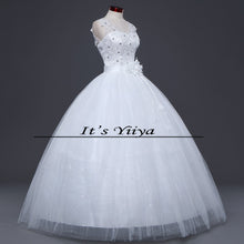Load image into Gallery viewer, Free Shipping New 2016 White Wedding dresses Fashion Bride Wedding frocks Princess Wedding gowns Lace Sexy Vestidos De Novia H46

