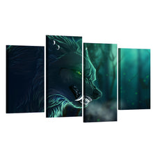 Load image into Gallery viewer, HD Printed Night wolf Group Painting on canvas room decoration print poster picture canvas framed Free shipping/ny-1229
