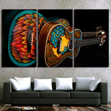 Load image into Gallery viewer, HD Printed 3 Piece Canvas Art Music Instrument Vintage Guitar Painting Wall Pictures for Living Room Free Shipping NY-7024D
