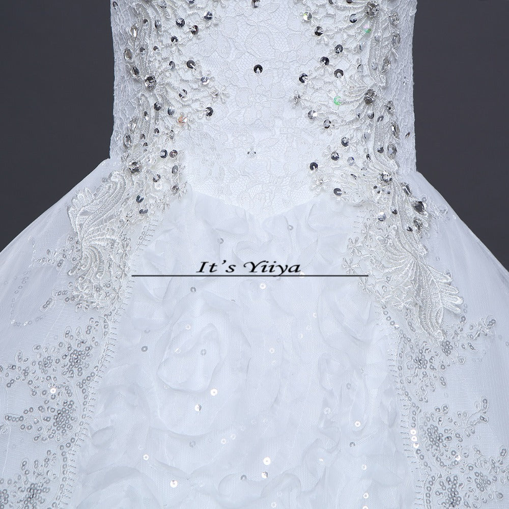 Free shipping 2015 new design high quality wedding dress white princess wedding gown fashion sexy Vestidos De Novia HS595