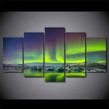 Load image into Gallery viewer, HD Printed 5 Piece Canvas Art Aurora Psychedelic Starry Sky Painting Wall Pictures for Living Room Modern Free Shipping NY-6790B
