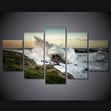 Load image into Gallery viewer, HD Printed wave crashing on rock picture Painting wall art room decor print poster picture canvas Free shipping/ny-776
