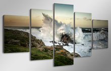 Load image into Gallery viewer, HD Printed wave crashing on rock picture Painting wall art room decor print poster picture canvas Free shipping/ny-776
