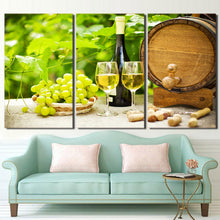 Load image into Gallery viewer, HD Printed 3 Piece Canvas Art Raisins Wine Painting Drink Wall Pictures for Living Room Dining Hall Decor Free shipping NY-6967D
