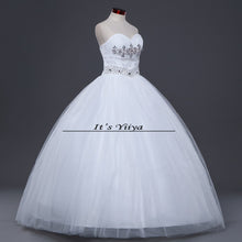 Load image into Gallery viewer, HOT Free shipping white princess wedding dress 2015 plus size fashionable cheap bride Vestidos De Novia wedding gown Y228

