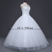Load image into Gallery viewer, Free shipping cheap white wedding frock lace up princess wedding dress romantic wedding gown dresses Vestidos De Novia H39
