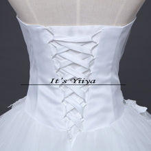 Load image into Gallery viewer, Free shipping cheap white wedding frock lace up princess wedding dress romantic wedding gown dresses Vestidos De Novia H39
