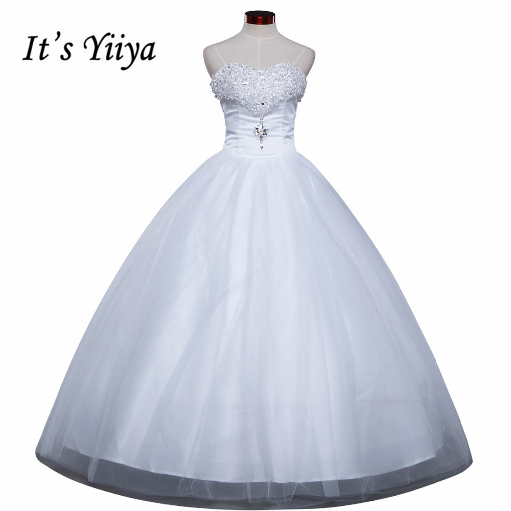 Free shipping 2015 new white cheap wedding dress princess wedding dresses fashion wedding gown Vestidos De Novia HS238