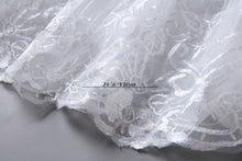 Load image into Gallery viewer, Free shipping White Wedding Ball Gowns Flowers Short Sleeves Cheap Princess Vestidos De Novia Wedding Frock Bride Dress HS233
