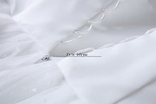 Load image into Gallery viewer, Free shipping White Wedding Ball Gowns Flowers Short Sleeves Cheap Princess Vestidos De Novia Wedding Frock Bride Dress HS233
