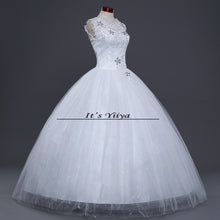 Load image into Gallery viewer, Free shipping new wedding dress 2015 plus size lace wedding dress cheap wedding gown frock Vestidos De Novia Bridal dress HS143
