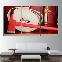 Load image into Gallery viewer, 3 Piece HD printed Canvas Art Fire Hose Painting Framed Poster and Prints Wall to Wall Pictures Free Shipping CU-1714C
