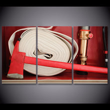 Load image into Gallery viewer, 3 Piece HD printed Canvas Art Fire Hose Painting Framed Poster and Prints Wall to Wall Pictures Free Shipping CU-1714C
