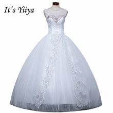 Load image into Gallery viewer, Free shipping 2015 new bridal white wedding dress princess wedding gown cheap romantic lace up bride Vestidos De Novia Y617
