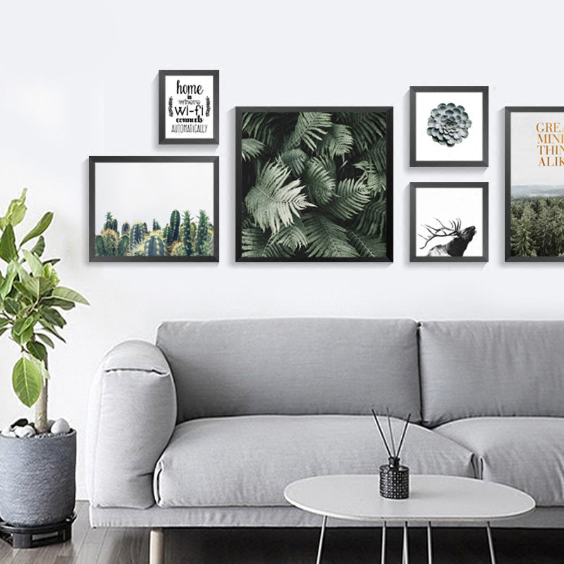 Green World Nordic Decoration Wall Pictures For Living Room Posters And Prints Cuadros Wall Art Canvas Painting No Poster Frame