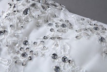 Load image into Gallery viewer, Free shipping white Wedding Dress Bride Princess Lace up Sequins Wedding Frocks Cheap Bridal Ball Gowns Vestidos De Novia HS108
