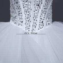 Load image into Gallery viewer, Free shipping 2016 Romantic Tulle White Wedding Dresses Luxury Bride Vestidos De Novia Princess Wedding Frocks Ball Gowns HS581
